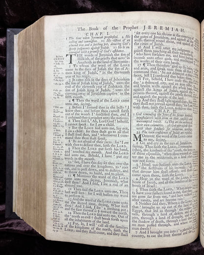 1769 Quarto First Edition King James Bible Printed In Oxford University And Edited By Dr. Benjamin Blayney-Bound With The Book Of Common Prayer And Concordance