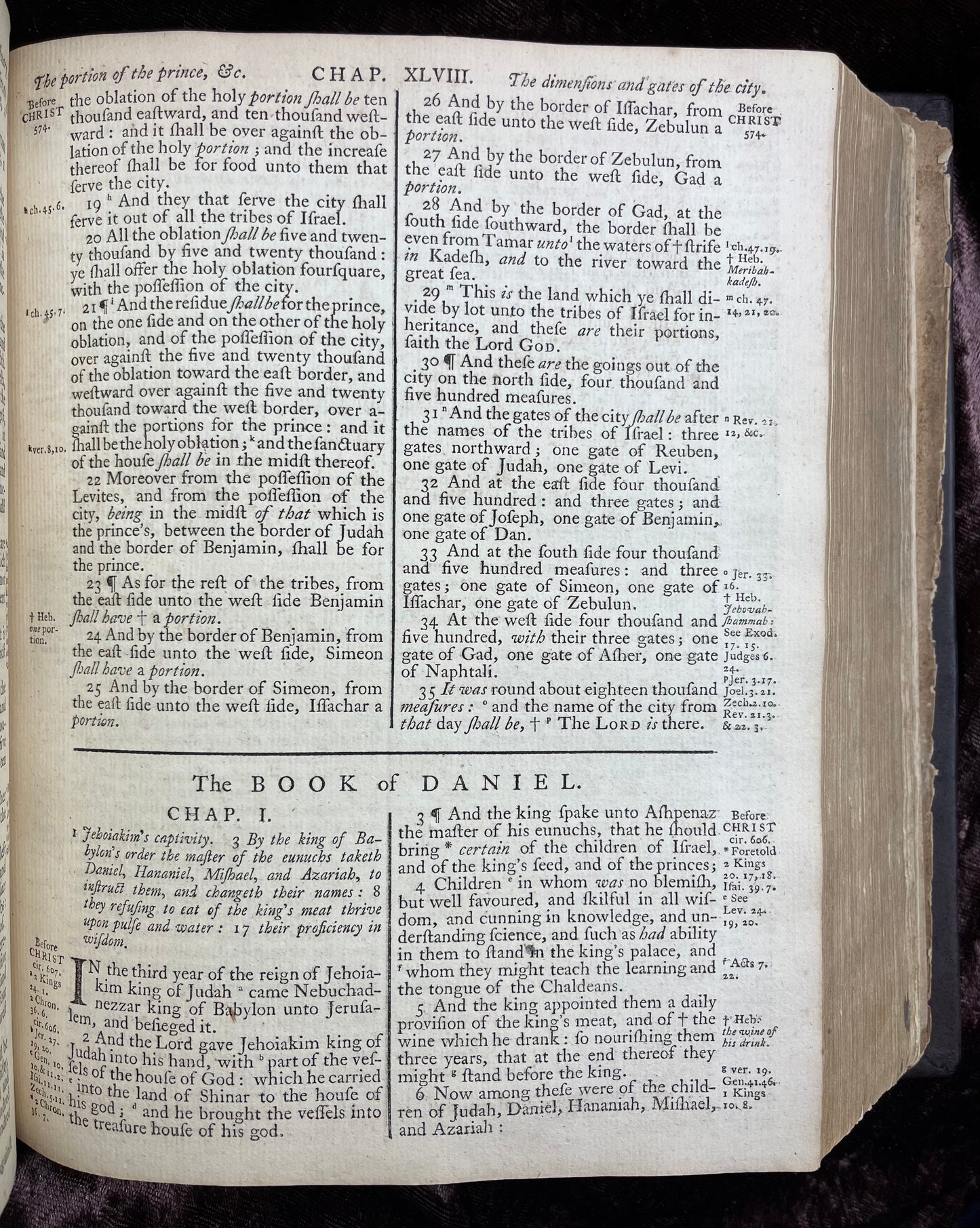 1769 Quarto First Edition King James Bible Printed In Oxford University And Edited By Dr. Benjamin Blayney-Bound With The Book Of Common Prayer And Concordance