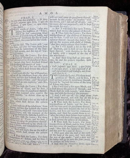 1769 Quarto First Edition King James Bible Printed In Oxford University And Edited By Dr. Benjamin Blayney-Bound With The Book Of Common Prayer And Concordance