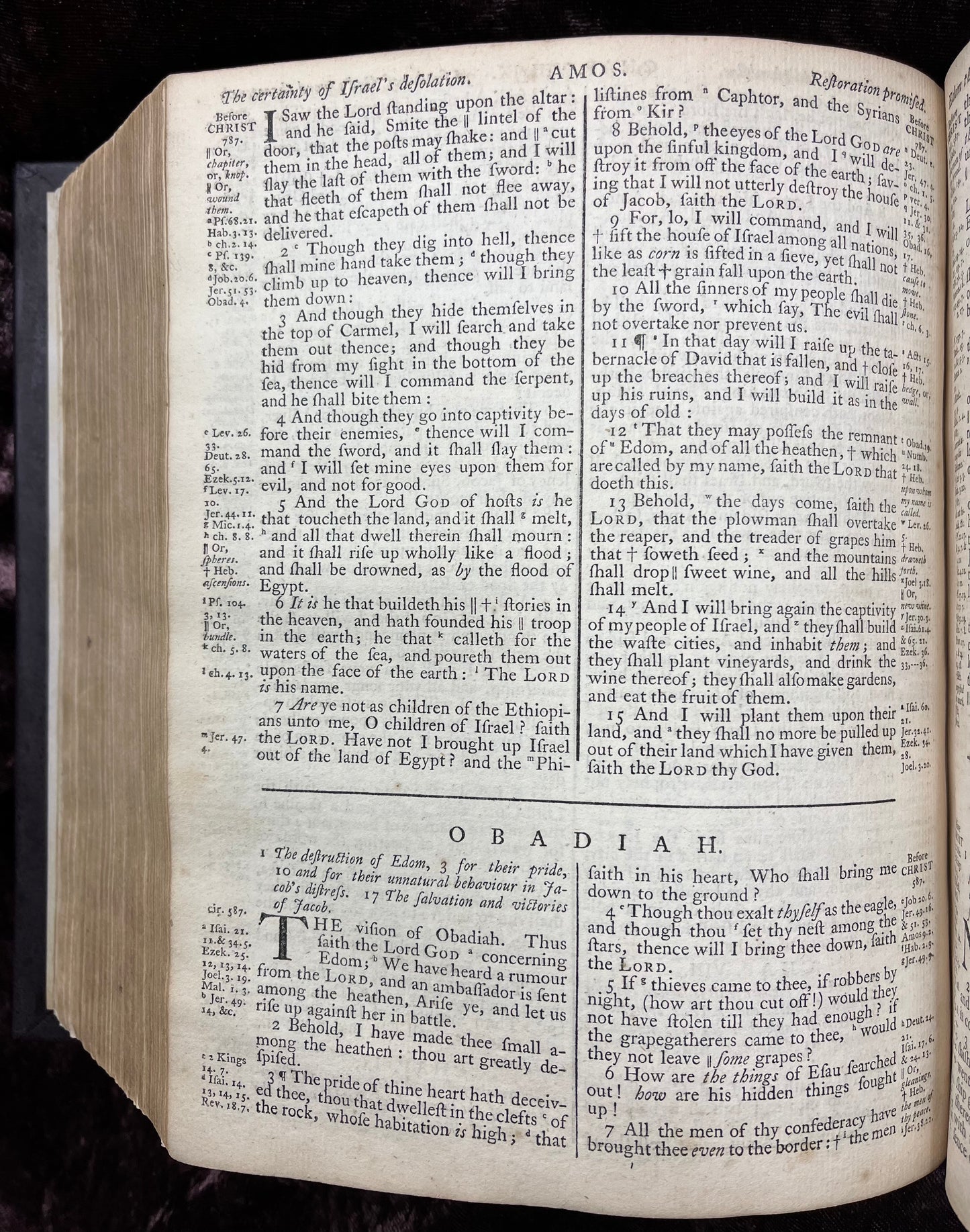 1769 Quarto First Edition King James Bible Printed In Oxford University And Edited By Dr. Benjamin Blayney-Bound With The Book Of Common Prayer And Concordance