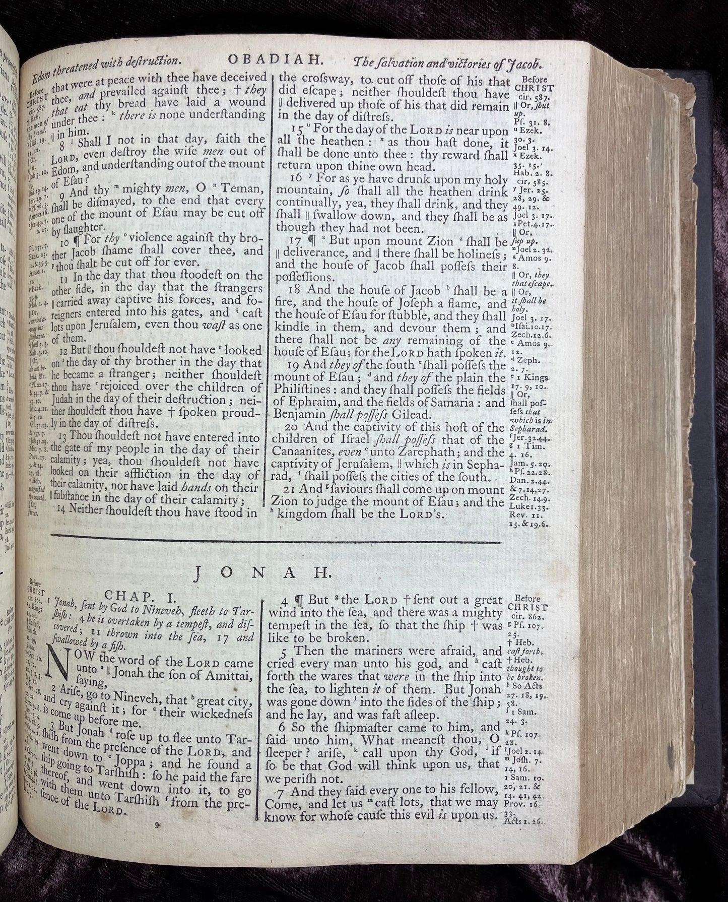 1769 Quarto First Edition King James Bible Printed In Oxford University And Edited By Dr. Benjamin Blayney-Bound With The Book Of Common Prayer And Concordance