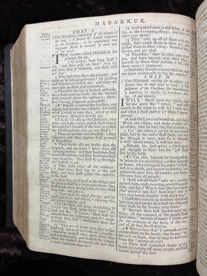 1769 Quarto First Edition King James Bible Printed In Oxford University And Edited By Dr. Benjamin Blayney-Bound With The Book Of Common Prayer And Concordance