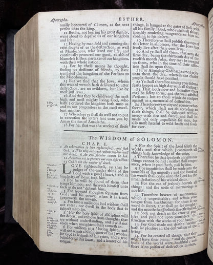 1769 Quarto First Edition King James Bible Printed In Oxford University And Edited By Dr. Benjamin Blayney-Bound With The Book Of Common Prayer And Concordance