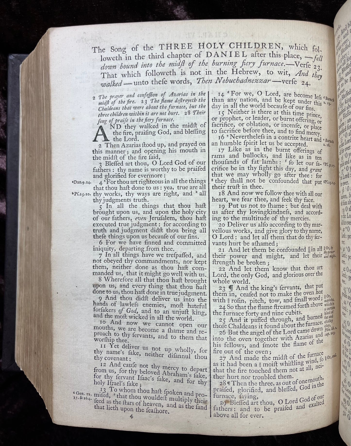 1769 Quarto First Edition King James Bible Printed In Oxford University And Edited By Dr. Benjamin Blayney-Bound With The Book Of Common Prayer And Concordance