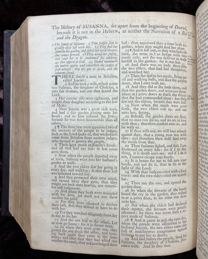 1769 Quarto First Edition King James Bible Printed In Oxford University And Edited By Dr. Benjamin Blayney-Bound With The Book Of Common Prayer And Concordance