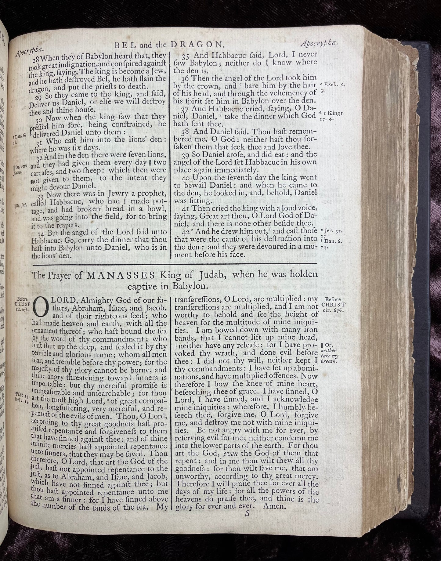 1769 Quarto First Edition King James Bible Printed In Oxford University And Edited By Dr. Benjamin Blayney-Bound With The Book Of Common Prayer And Concordance