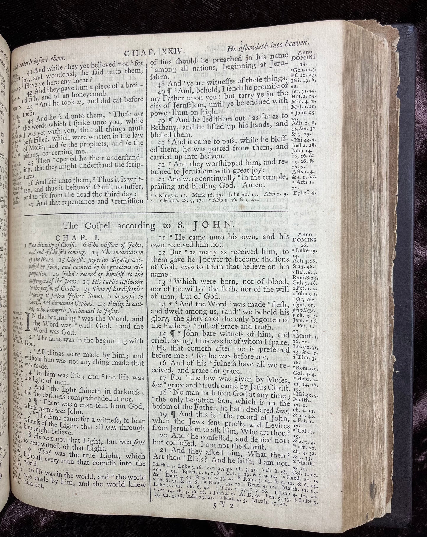 1769 Quarto First Edition King James Bible Printed In Oxford University And Edited By Dr. Benjamin Blayney-Bound With The Book Of Common Prayer And Concordance