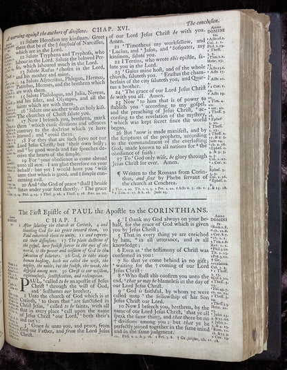 1769 Quarto First Edition King James Bible Printed In Oxford University And Edited By Dr. Benjamin Blayney-Bound With The Book Of Common Prayer And Concordance