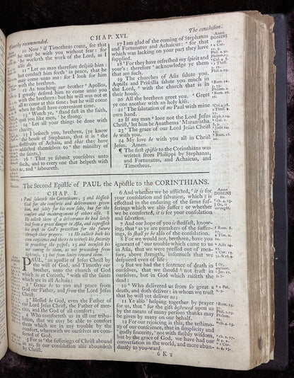 1769 Quarto First Edition King James Bible Printed In Oxford University And Edited By Dr. Benjamin Blayney-Bound With The Book Of Common Prayer And Concordance