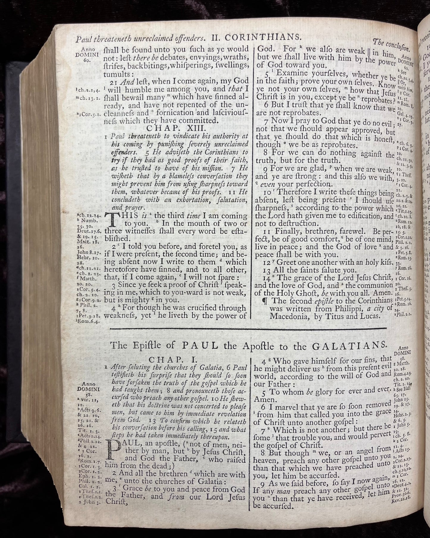 1769 Quarto First Edition King James Bible Printed In Oxford University And Edited By Dr. Benjamin Blayney-Bound With The Book Of Common Prayer And Concordance