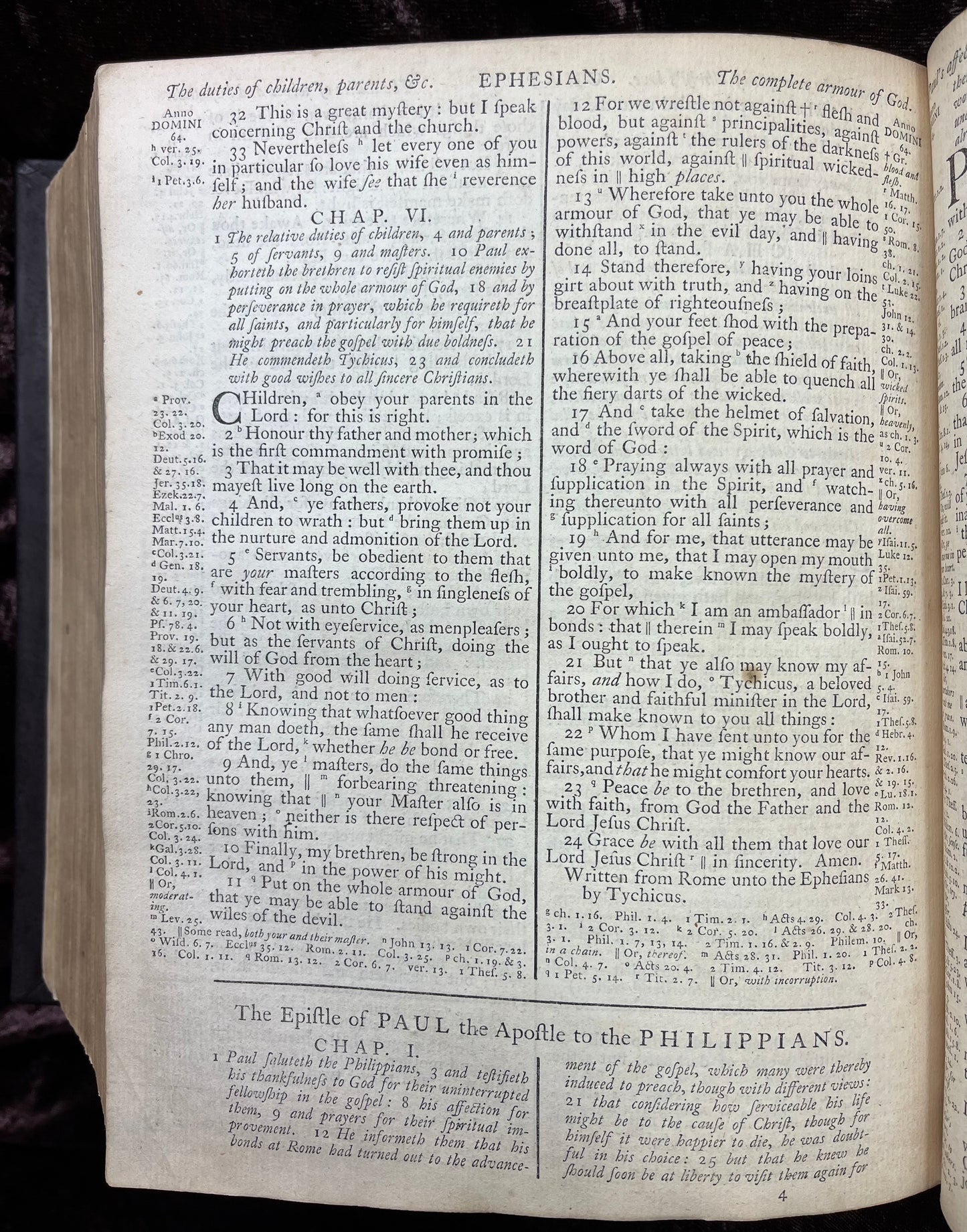 1769 Quarto First Edition King James Bible Printed In Oxford University And Edited By Dr. Benjamin Blayney-Bound With The Book Of Common Prayer And Concordance