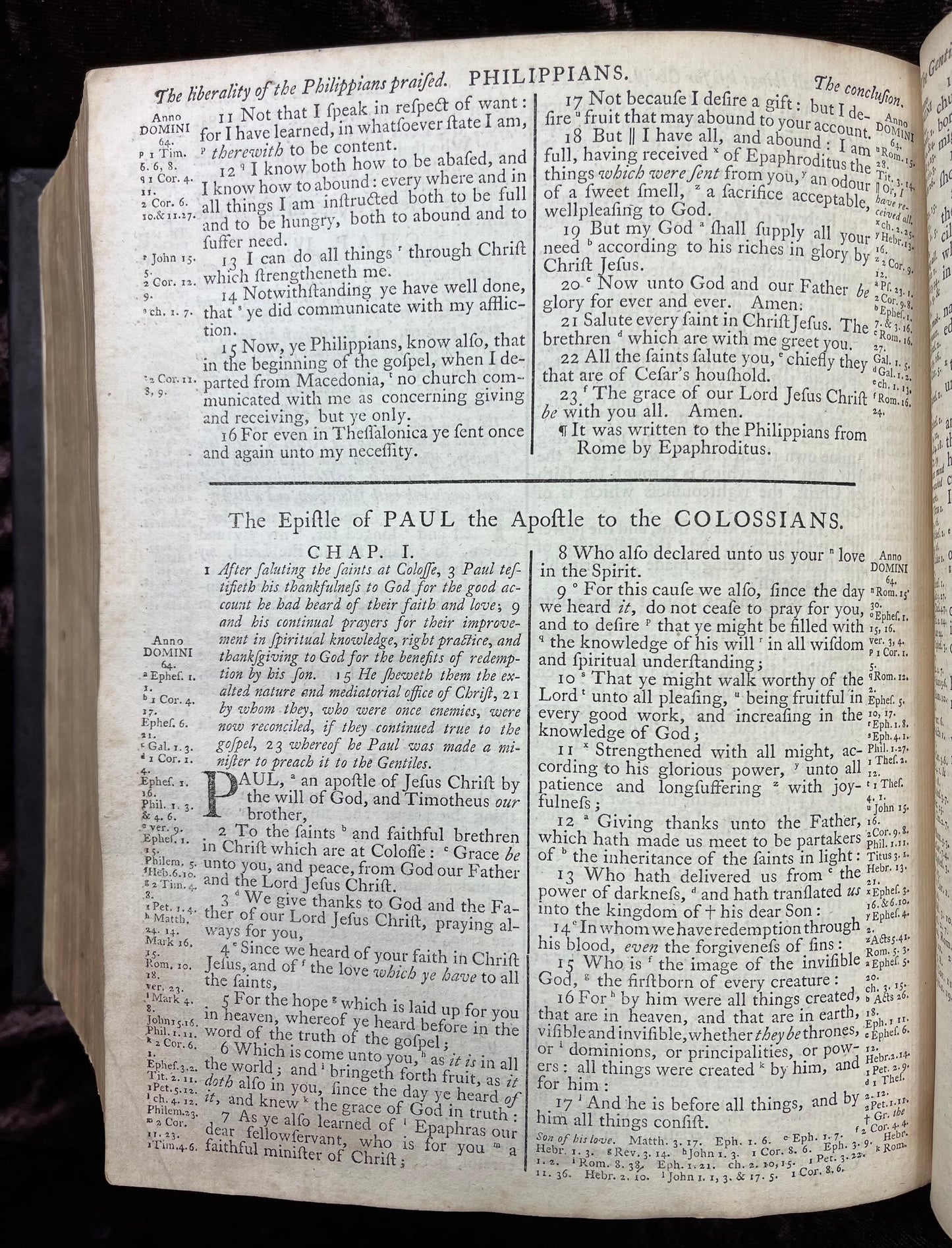 1769 Quarto First Edition King James Bible Printed In Oxford University And Edited By Dr. Benjamin Blayney-Bound With The Book Of Common Prayer And Concordance