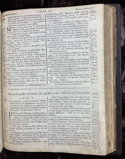 1769 Quarto First Edition King James Bible Printed In Oxford University And Edited By Dr. Benjamin Blayney-Bound With The Book Of Common Prayer And Concordance