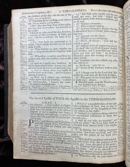 1769 Quarto First Edition King James Bible Printed In Oxford University And Edited By Dr. Benjamin Blayney-Bound With The Book Of Common Prayer And Concordance