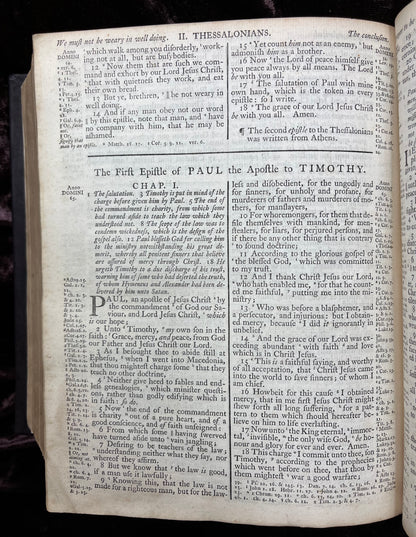 1769 Quarto First Edition King James Bible Printed In Oxford University And Edited By Dr. Benjamin Blayney-Bound With The Book Of Common Prayer And Concordance