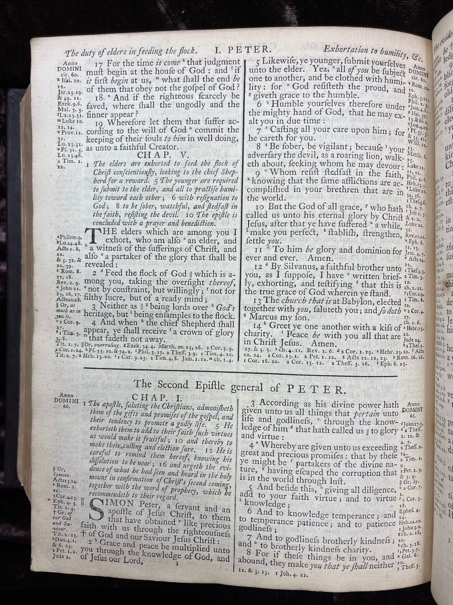 1769 Quarto First Edition King James Bible Printed In Oxford University And Edited By Dr. Benjamin Blayney-Bound With The Book Of Common Prayer And Concordance