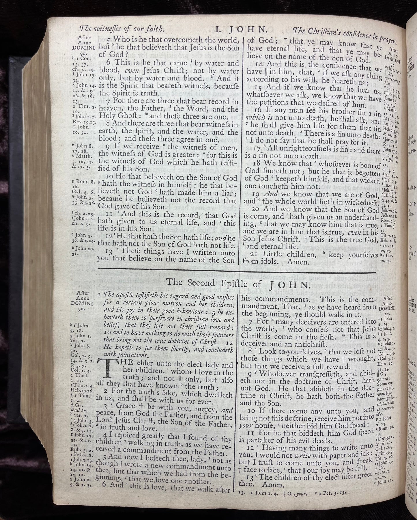 1769 Quarto First Edition King James Bible Printed In Oxford University And Edited By Dr. Benjamin Blayney-Bound With The Book Of Common Prayer And Concordance