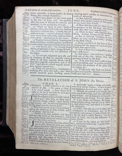 1769 Quarto First Edition King James Bible Printed In Oxford University And Edited By Dr. Benjamin Blayney-Bound With The Book Of Common Prayer And Concordance