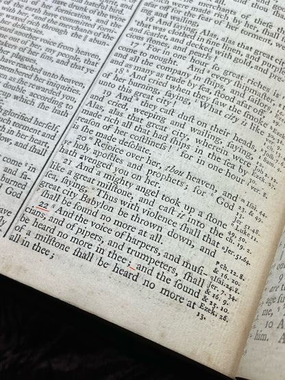 1769 Quarto First Edition King James Bible Printed In Oxford University And Edited By Dr. Benjamin Blayney-Bound With The Book Of Common Prayer And Concordance