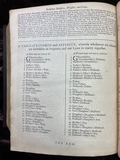 1769 Quarto First Edition King James Bible Printed In Oxford University And Edited By Dr. Benjamin Blayney-Bound With The Book Of Common Prayer And Concordance