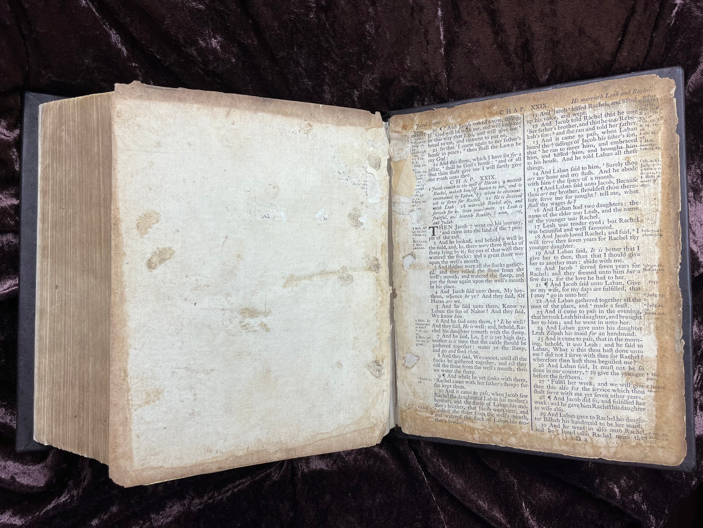 1769 Quarto First Edition King James Bible Printed In Oxford University And Edited By Dr. Benjamin Blayney-Bound With The Book Of Common Prayer And Concordance