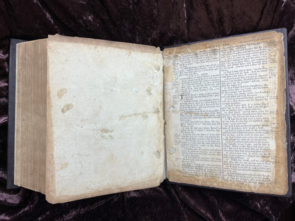 1769 Quarto First Edition King James Bible Printed In Oxford University And Edited By Dr. Benjamin Blayney-Bound With The Book Of Common Prayer And Concordance