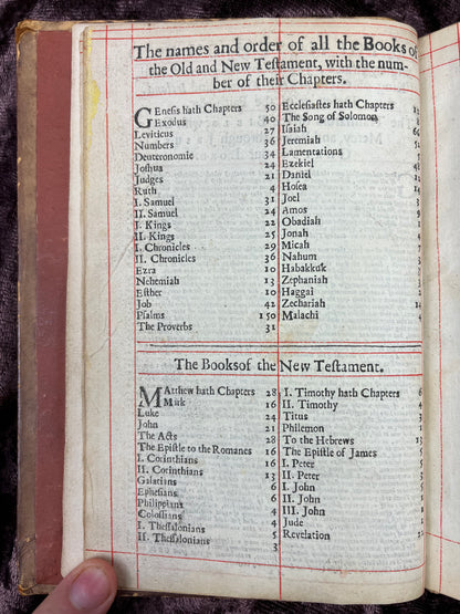 1660 Octavo King James Bible Printed By Henry Hills And John Field Which Marked The Restoration Period-Bound With 144 Extra Illustrations