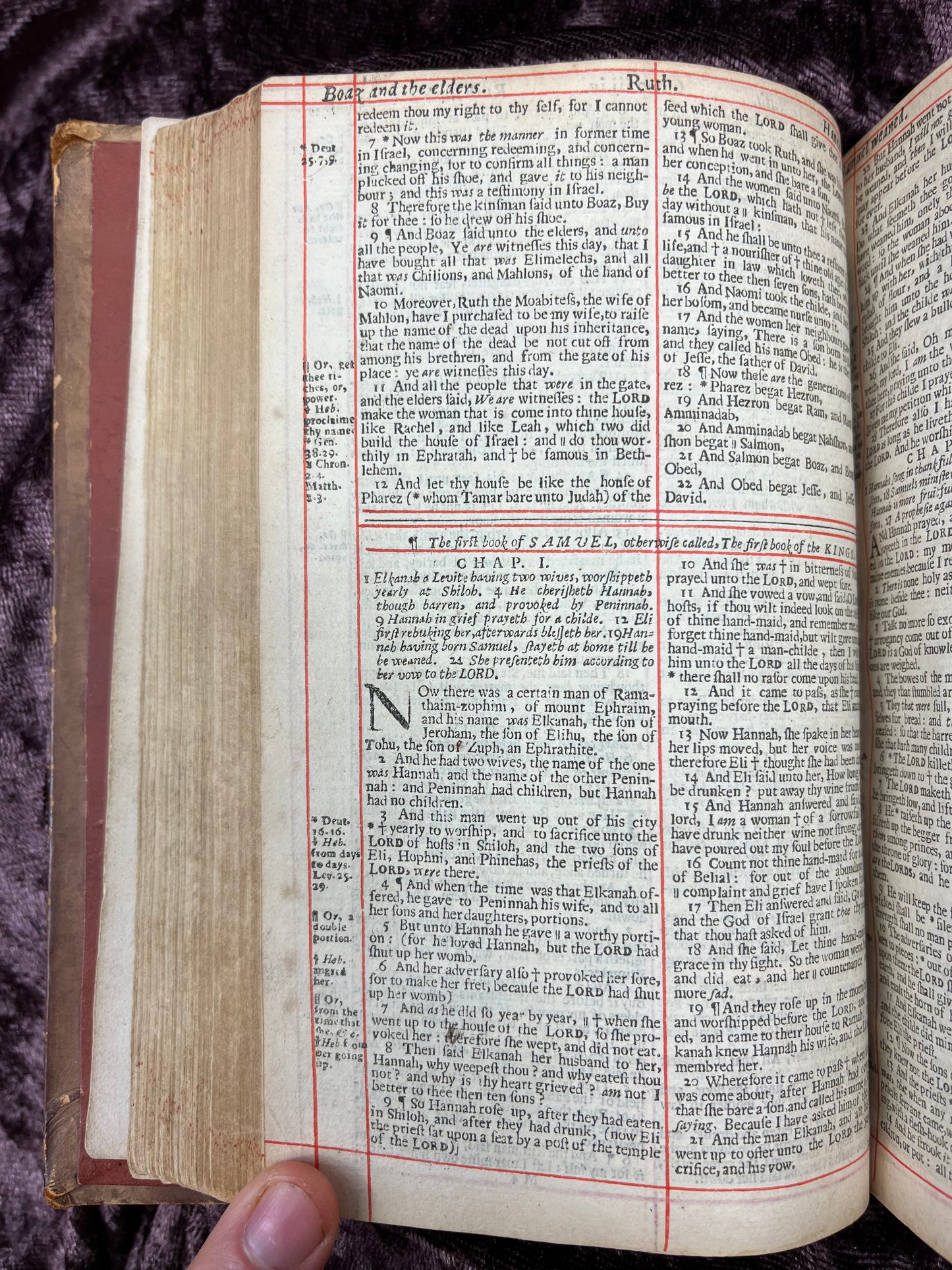 1660 Octavo King James Bible Printed By Henry Hills And John Field Which Marked The Restoration Period-Bound With 144 Extra Illustrations