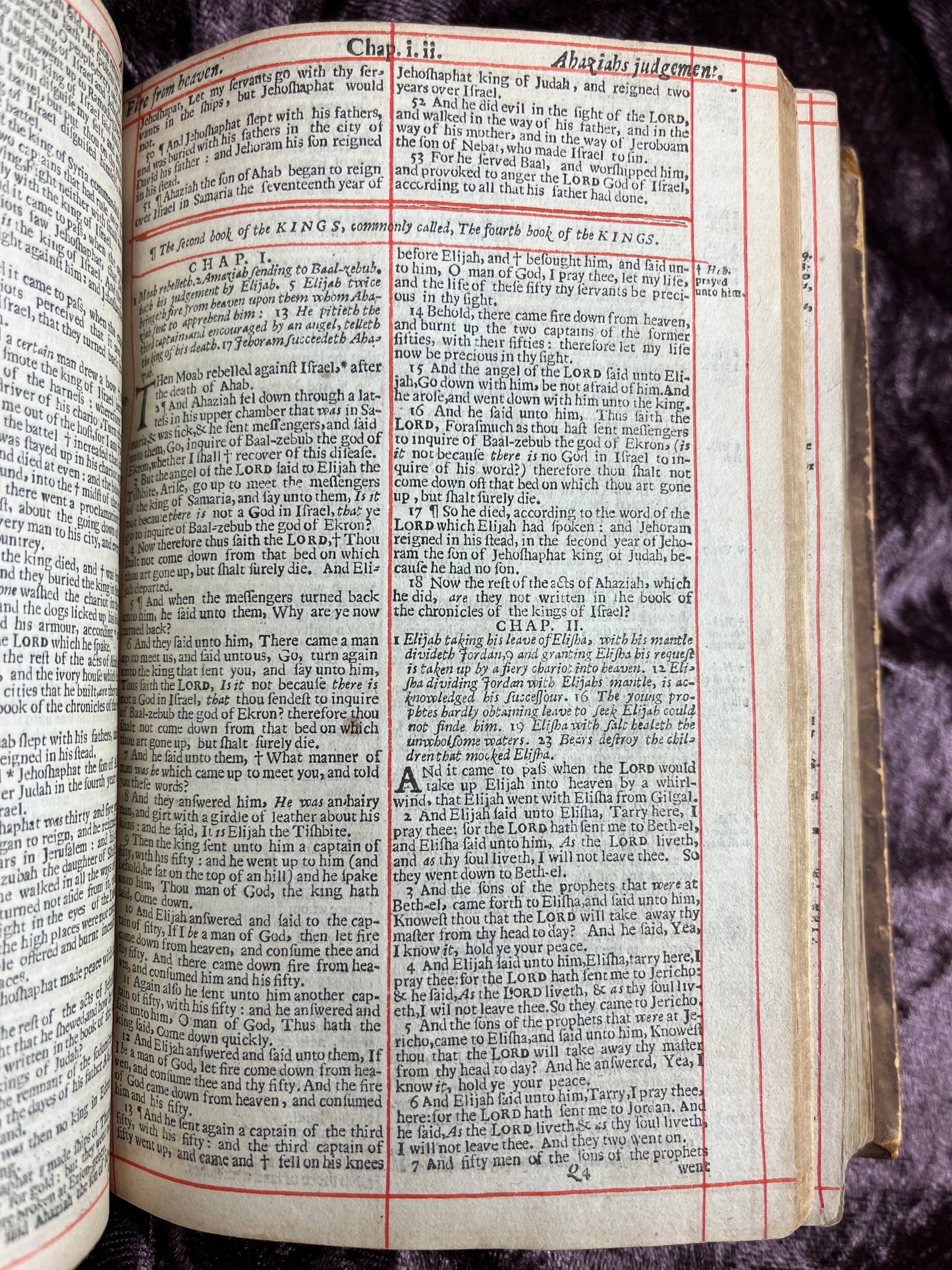 1660 Octavo King James Bible Printed By Henry Hills And John Field Which Marked The Restoration Period-Bound With 144 Extra Illustrations