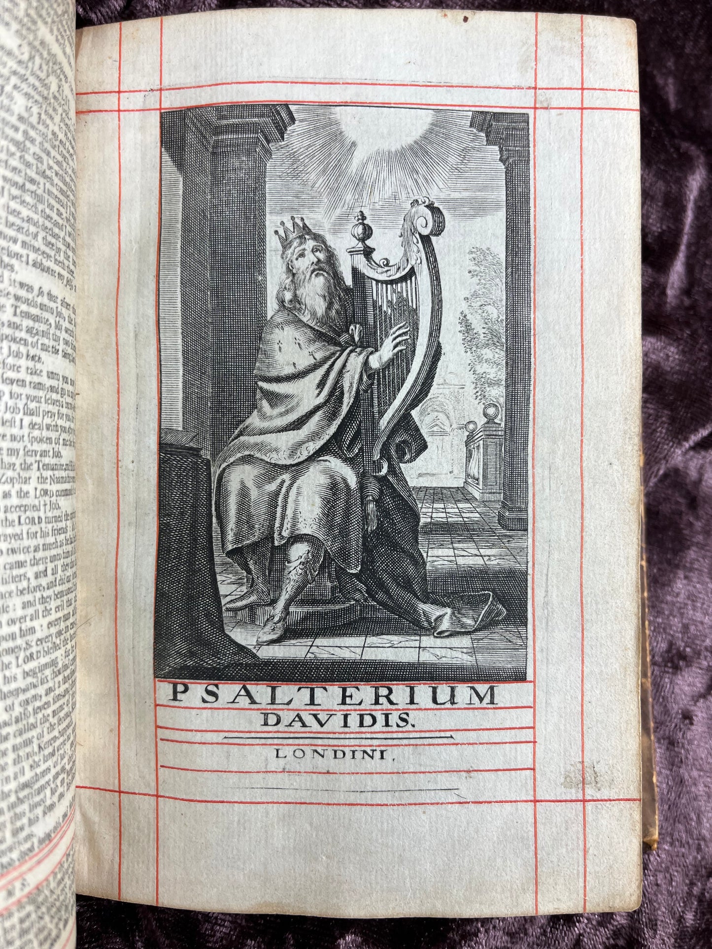 1660 Octavo King James Bible Printed By Henry Hills And John Field Which Marked The Restoration Period-Bound With 144 Extra Illustrations