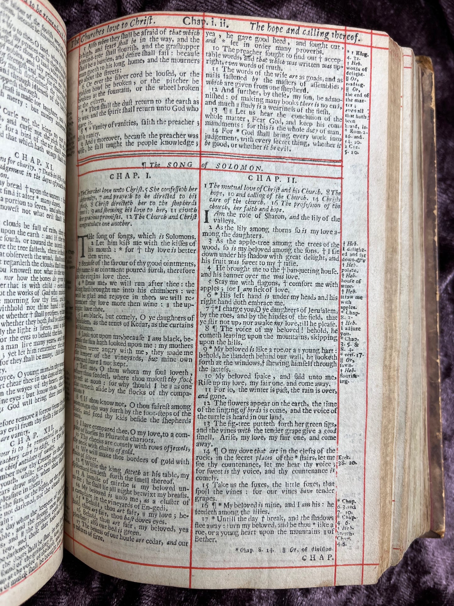 1660 Octavo King James Bible Printed By Henry Hills And John Field Which Marked The Restoration Period-Bound With 144 Extra Illustrations