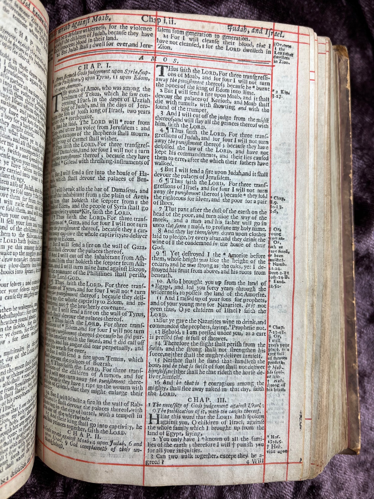 1660 Octavo King James Bible Printed By Henry Hills And John Field Which Marked The Restoration Period-Bound With 144 Extra Illustrations