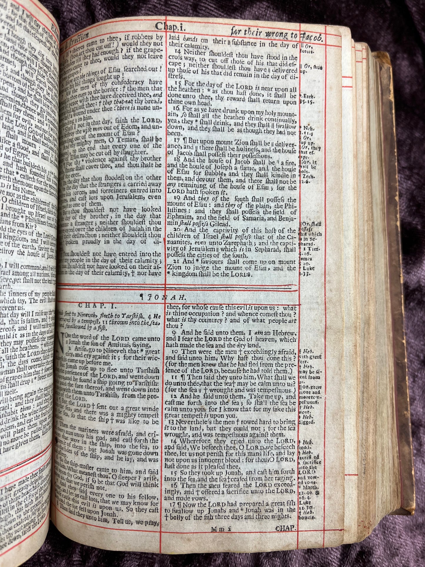 1660 Octavo King James Bible Printed By Henry Hills And John Field Which Marked The Restoration Period-Bound With 144 Extra Illustrations