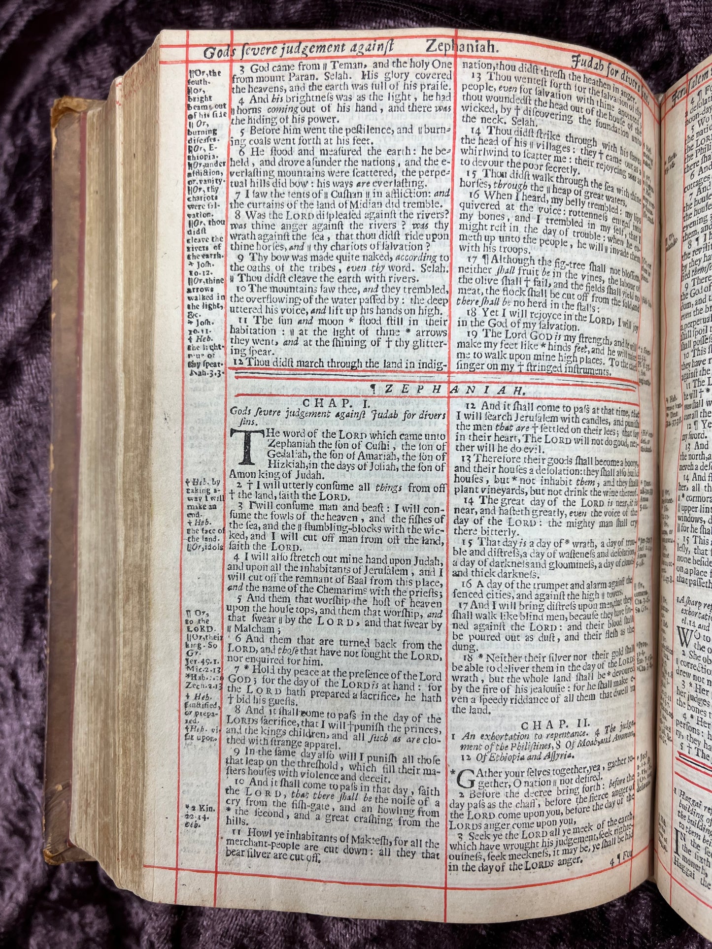 1660 Octavo King James Bible Printed By Henry Hills And John Field Which Marked The Restoration Period-Bound With 144 Extra Illustrations