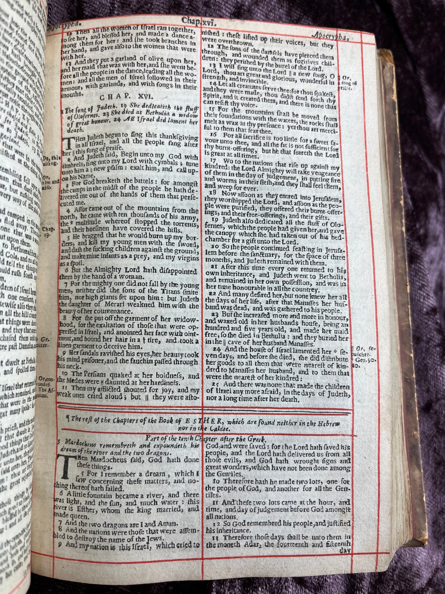 1660 Octavo King James Bible Printed By Henry Hills And John Field Which Marked The Restoration Period-Bound With 144 Extra Illustrations