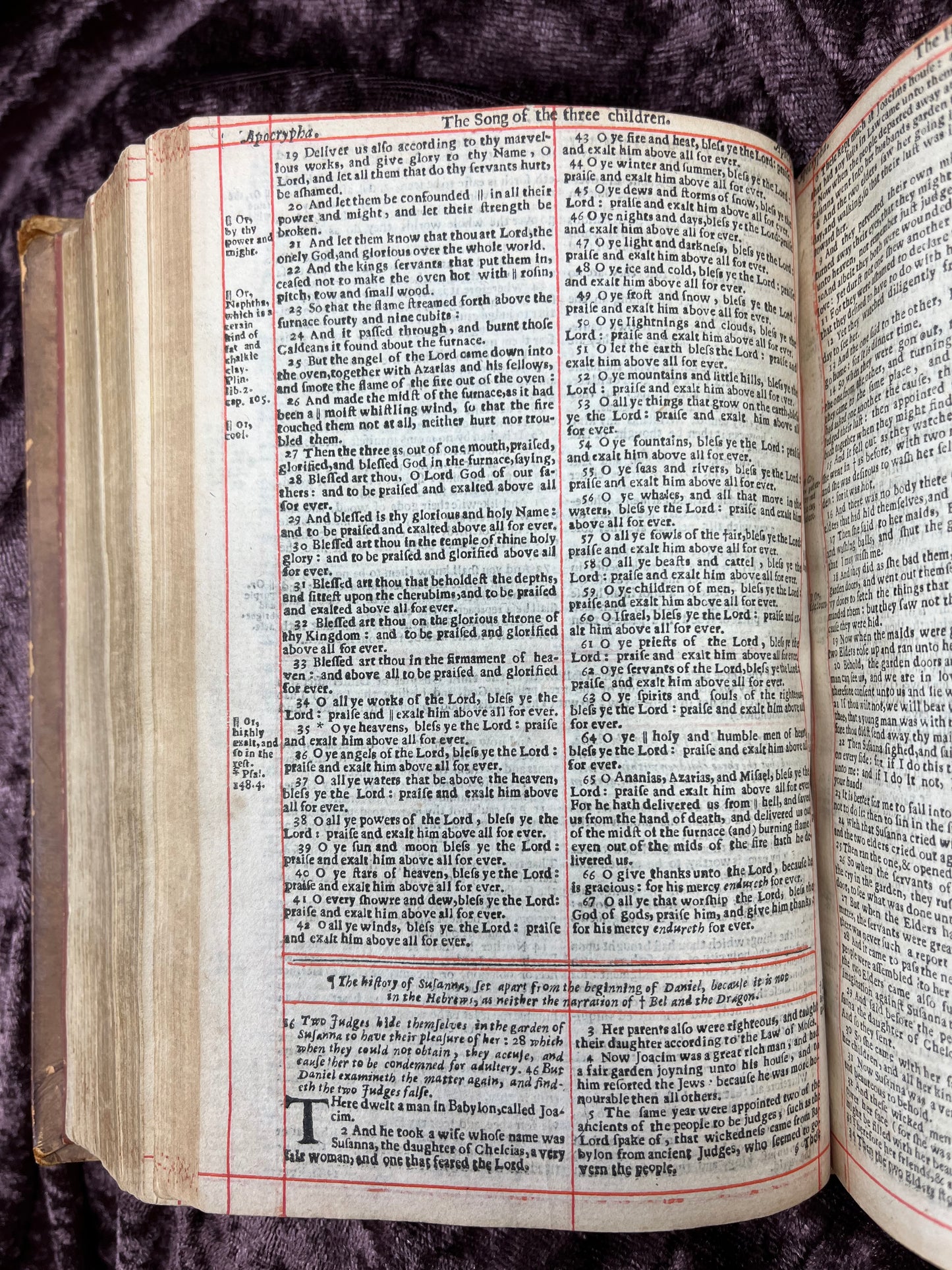 1660 Octavo King James Bible Printed By Henry Hills And John Field Which Marked The Restoration Period-Bound With 144 Extra Illustrations