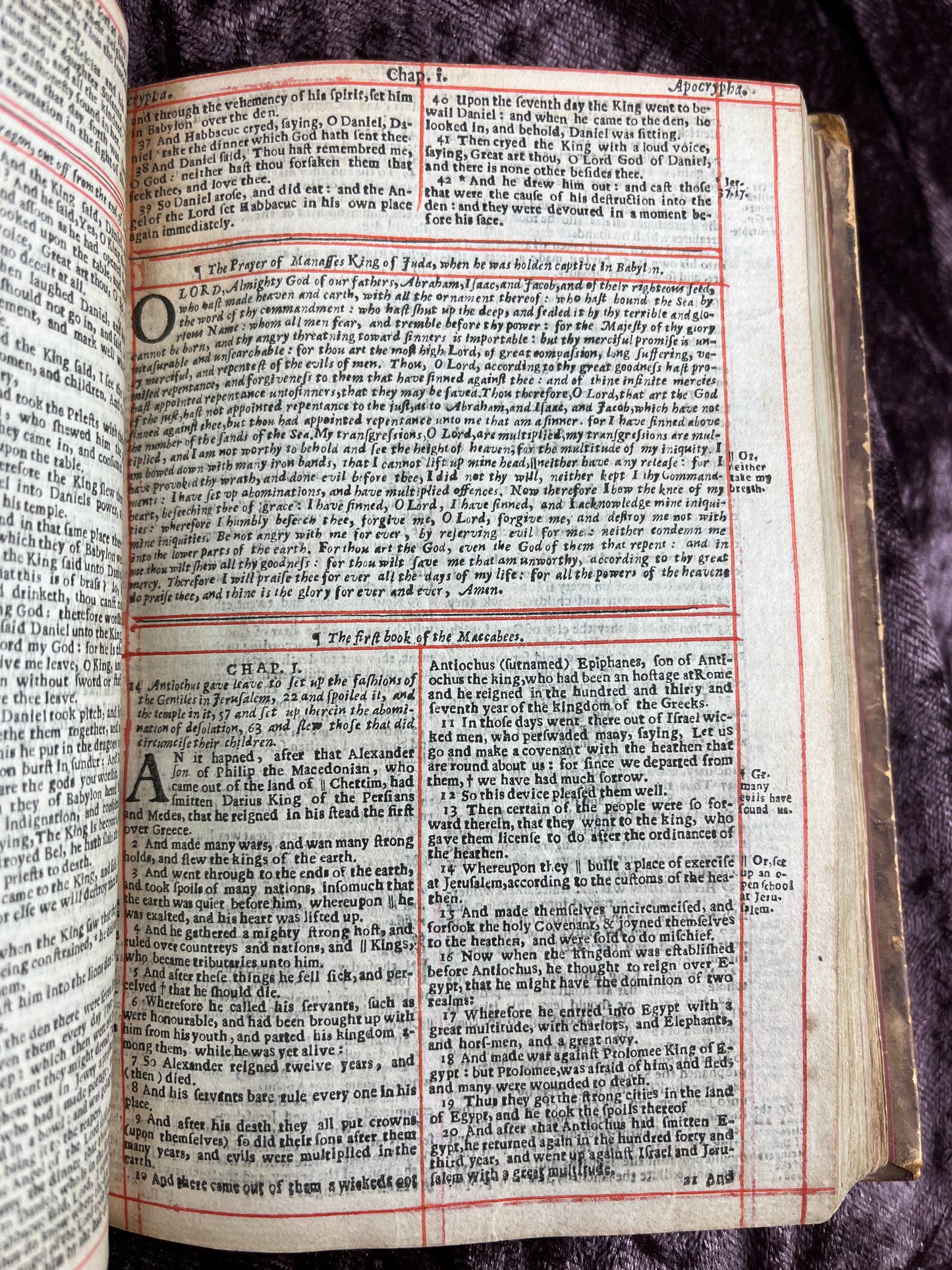 1660 Octavo King James Bible Printed By Henry Hills And John Field Which Marked The Restoration Period-Bound With 144 Extra Illustrations