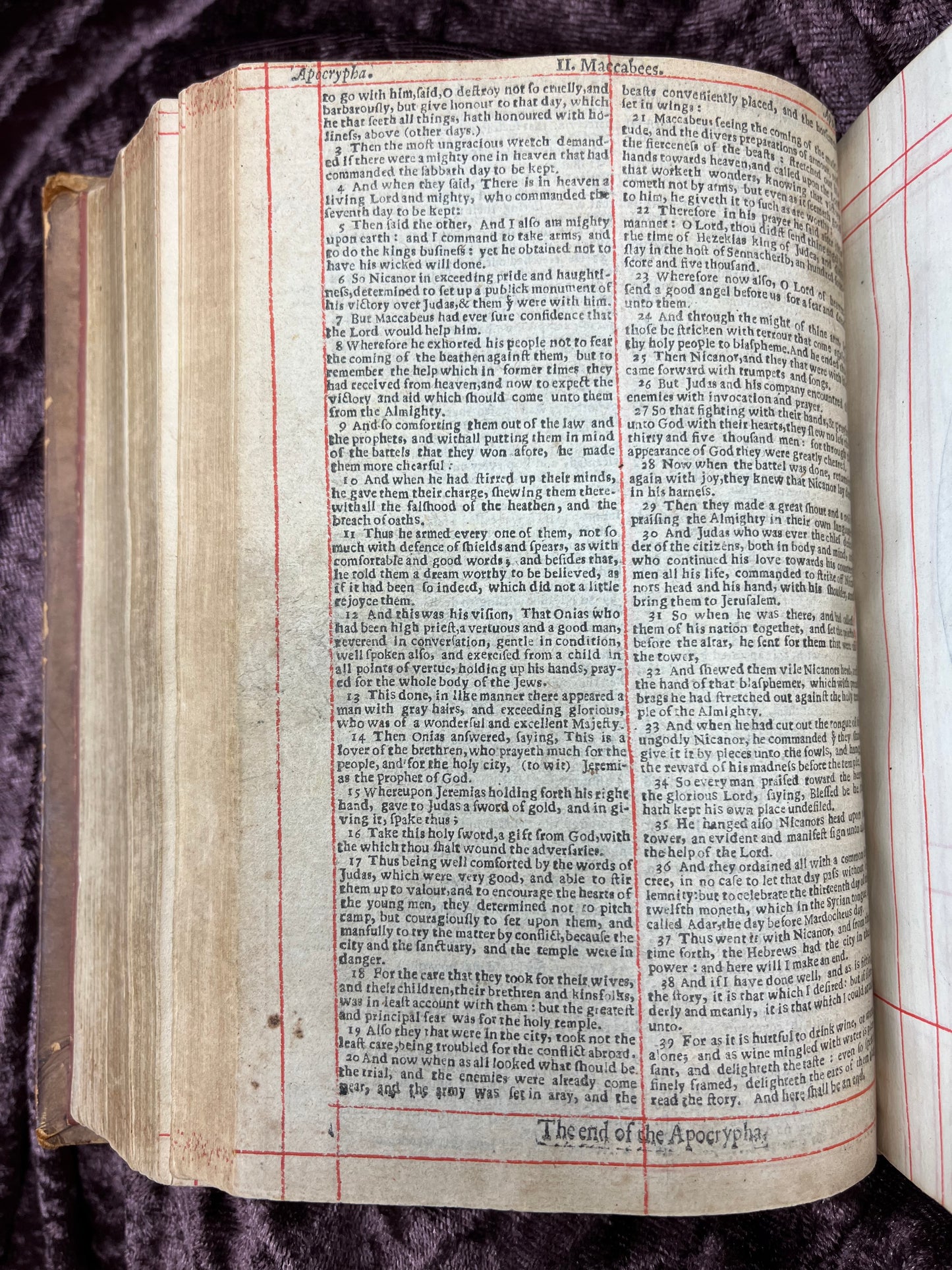 1660 Octavo King James Bible Printed By Henry Hills And John Field Which Marked The Restoration Period-Bound With 144 Extra Illustrations