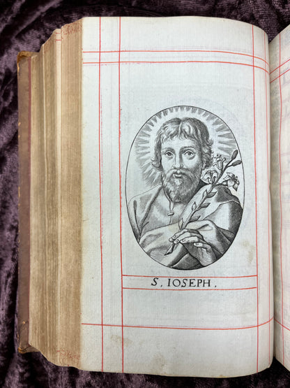 1660 Octavo King James Bible Printed By Henry Hills And John Field Which Marked The Restoration Period-Bound With 144 Extra Illustrations