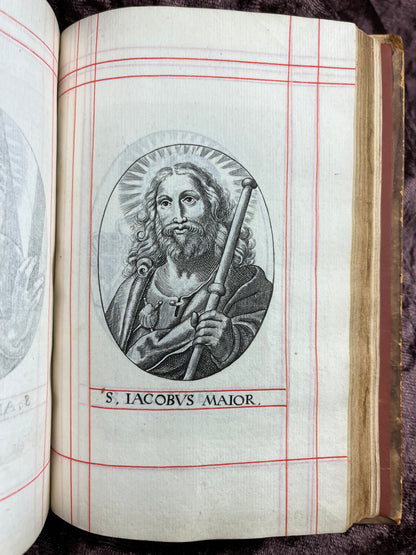 1660 Octavo King James Bible Printed By Henry Hills And John Field Which Marked The Restoration Period-Bound With 144 Extra Illustrations