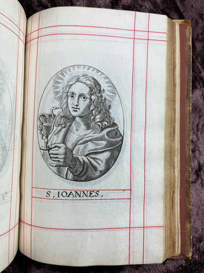 1660 Octavo King James Bible Printed By Henry Hills And John Field Which Marked The Restoration Period-Bound With 144 Extra Illustrations