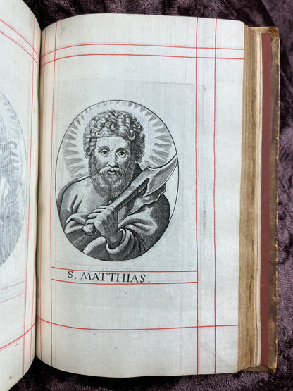 1660 Octavo King James Bible Printed By Henry Hills And John Field Which Marked The Restoration Period-Bound With 144 Extra Illustrations