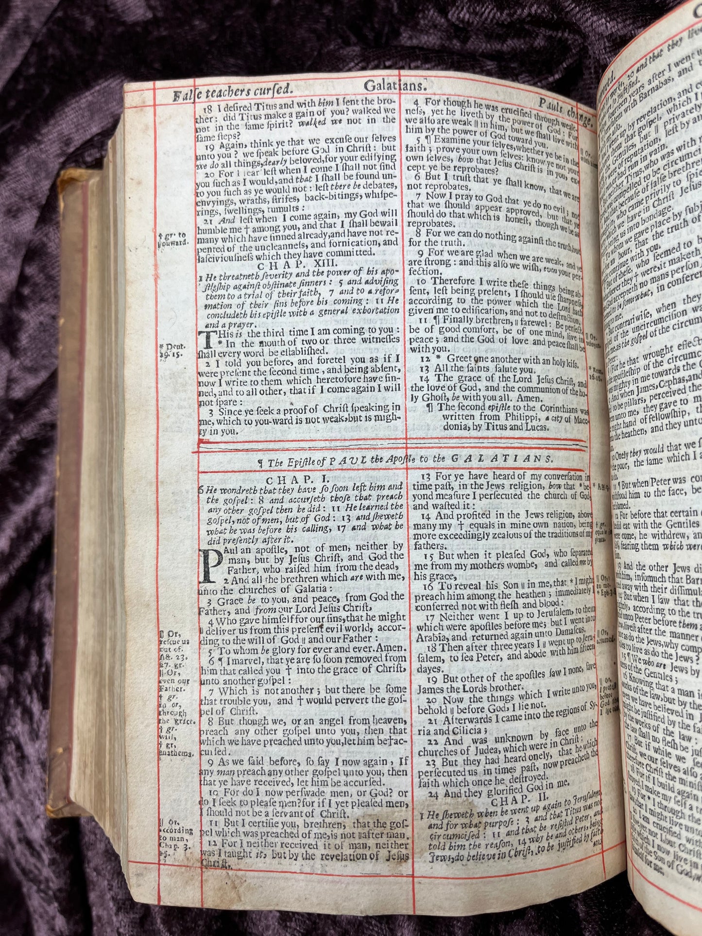 1660 Octavo King James Bible Printed By Henry Hills And John Field Which Marked The Restoration Period-Bound With 144 Extra Illustrations