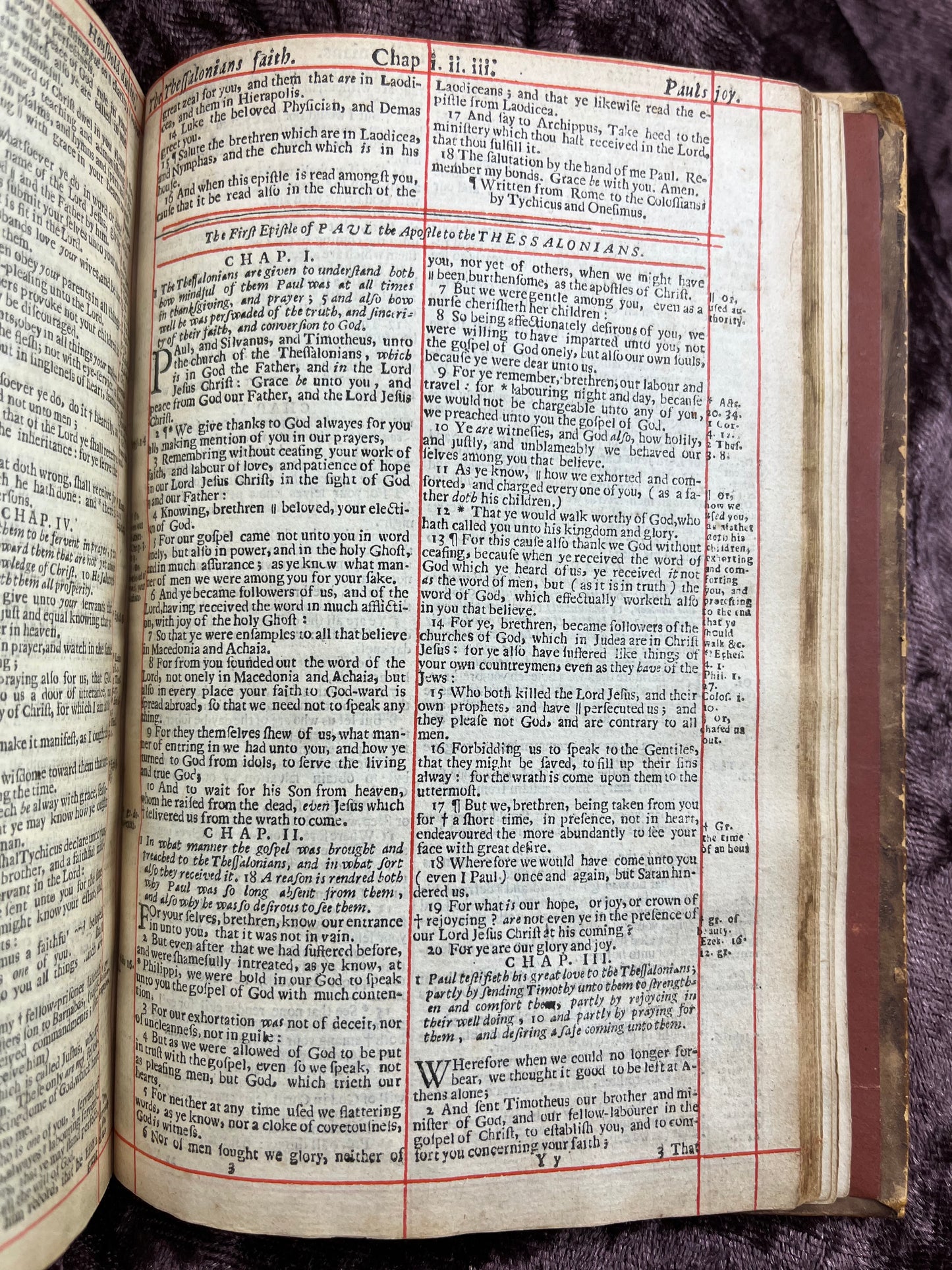 1660 Octavo King James Bible Printed By Henry Hills And John Field Which Marked The Restoration Period-Bound With 144 Extra Illustrations