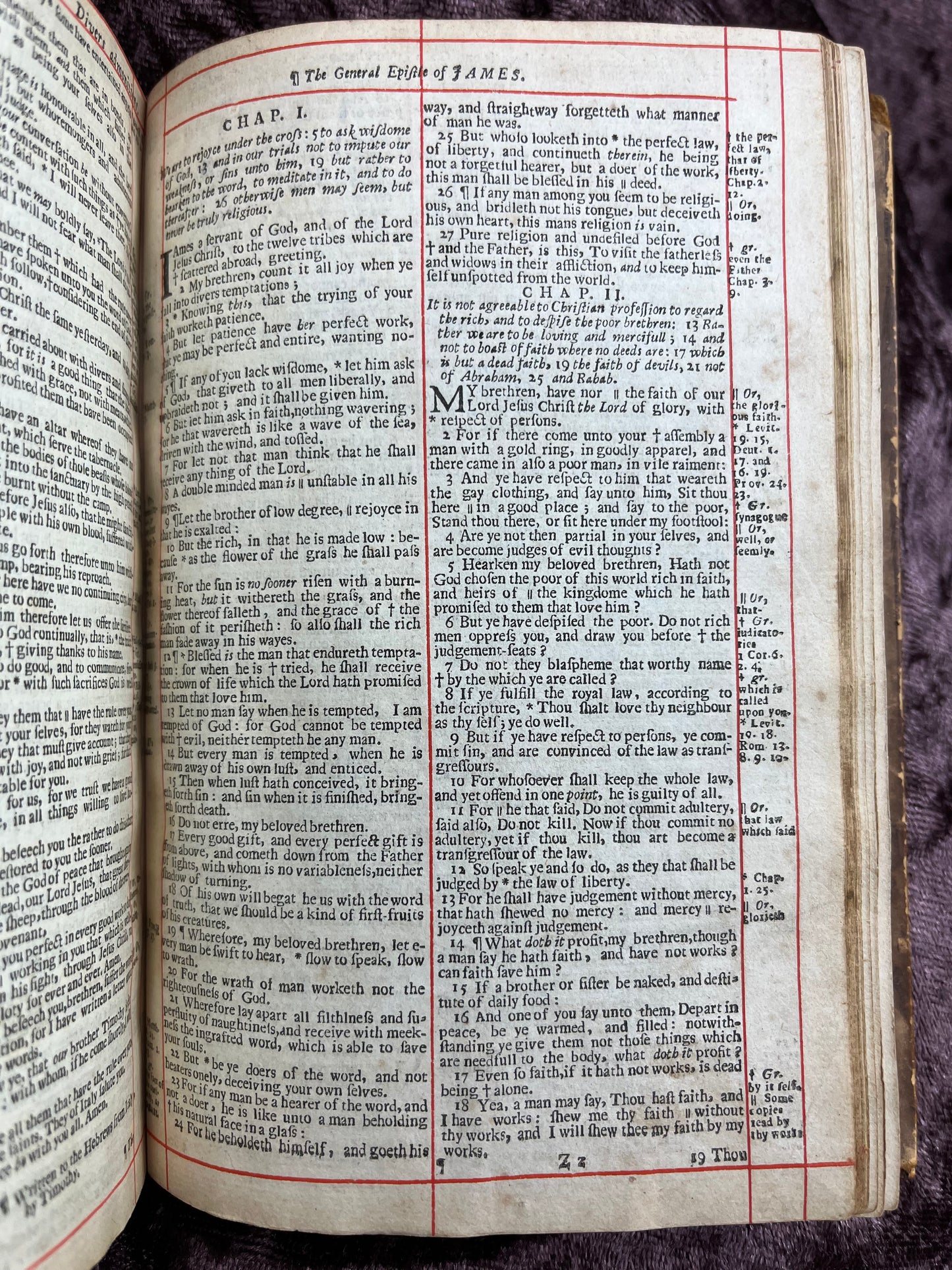 1660 Octavo King James Bible Printed By Henry Hills And John Field Which Marked The Restoration Period-Bound With 144 Extra Illustrations